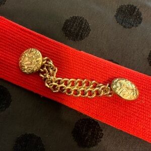 Vintage 70s Red Cincher Belt - Hy-Ten